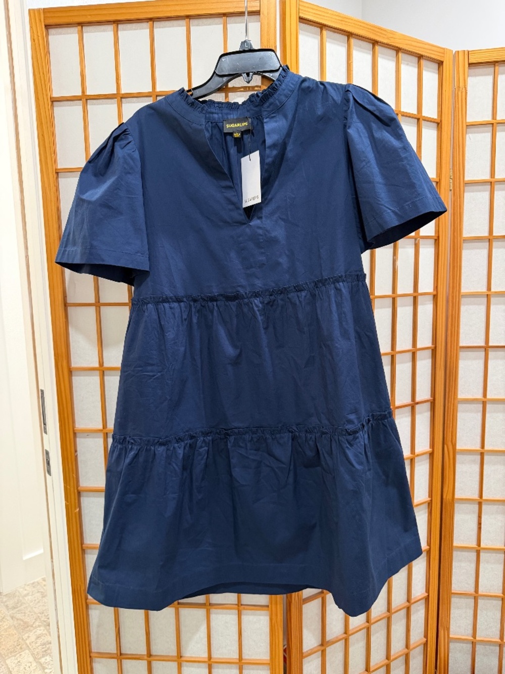 Amelia Tiered Babydoll Short Sleeve Dress